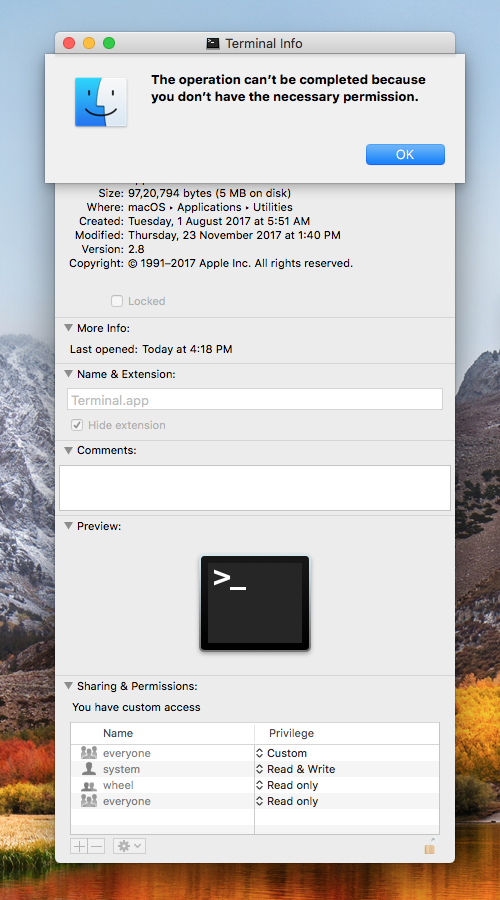 Change Permissions For Folder Mac